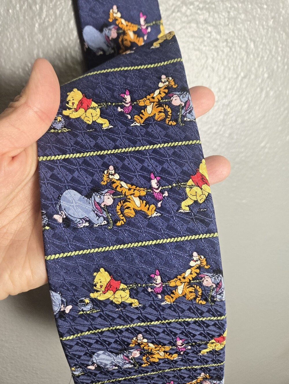 Vintage Winnie The Pooh 100 Acre Collection Tie 100% Silk